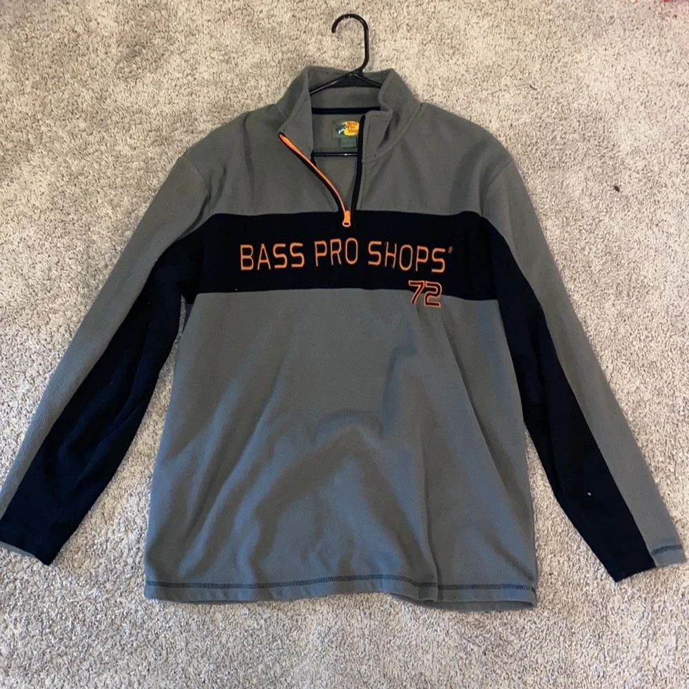 VINTAGE BASS PRO SHOPS 72’ (84’-98’ TAG) 3/4 ZIP PULLOVER - Picture 4 of 5